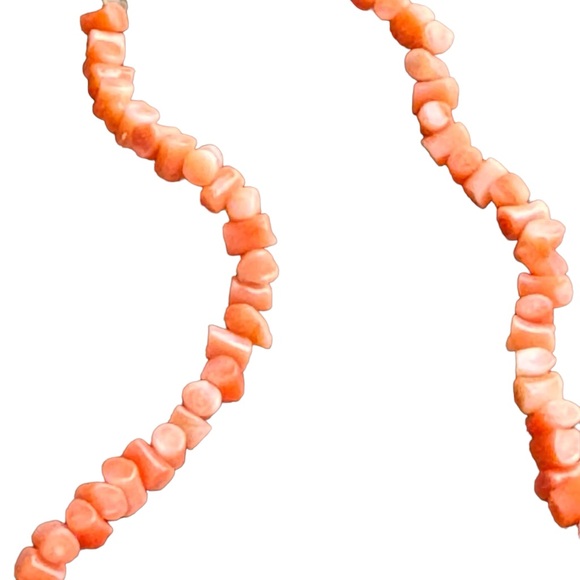 Vintage 1950s Angel skin coral neckkace Handmade - Picture 6 of 6